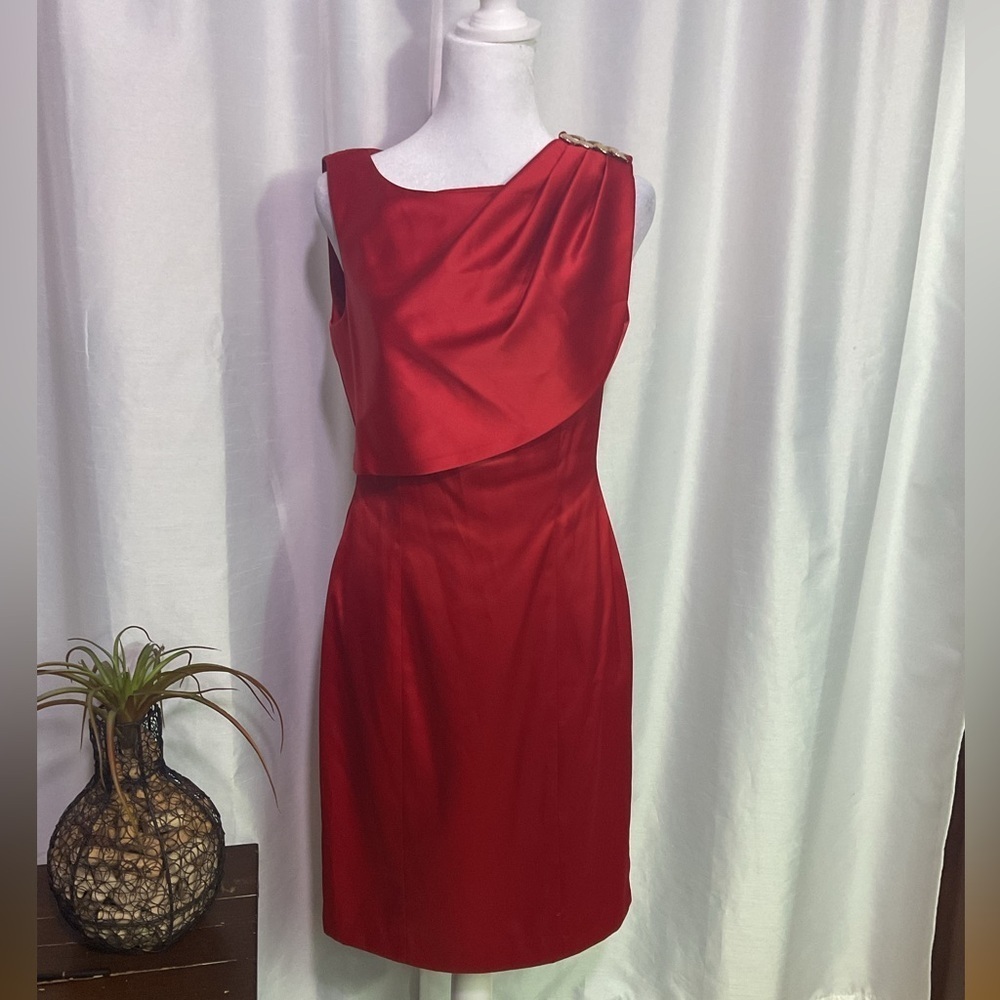 Kay Unger Vintage ( 90’s ) Red Cocktail Dress